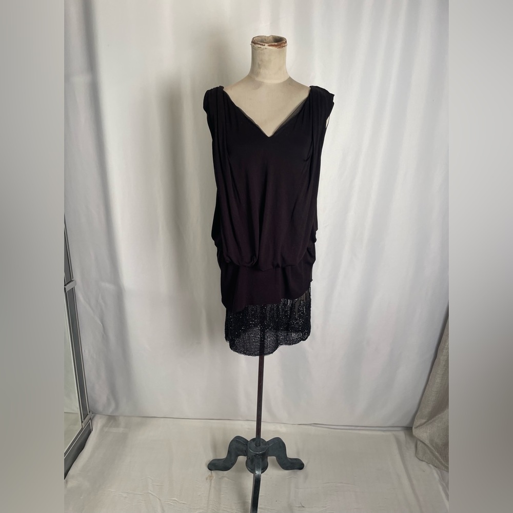 Diesel black jersey dress or top size 8